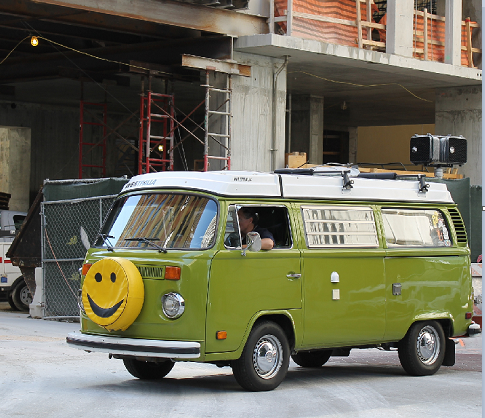 VW Bus Smiley Face