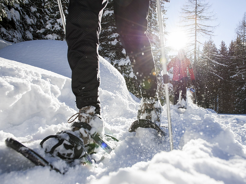 snowshoeing